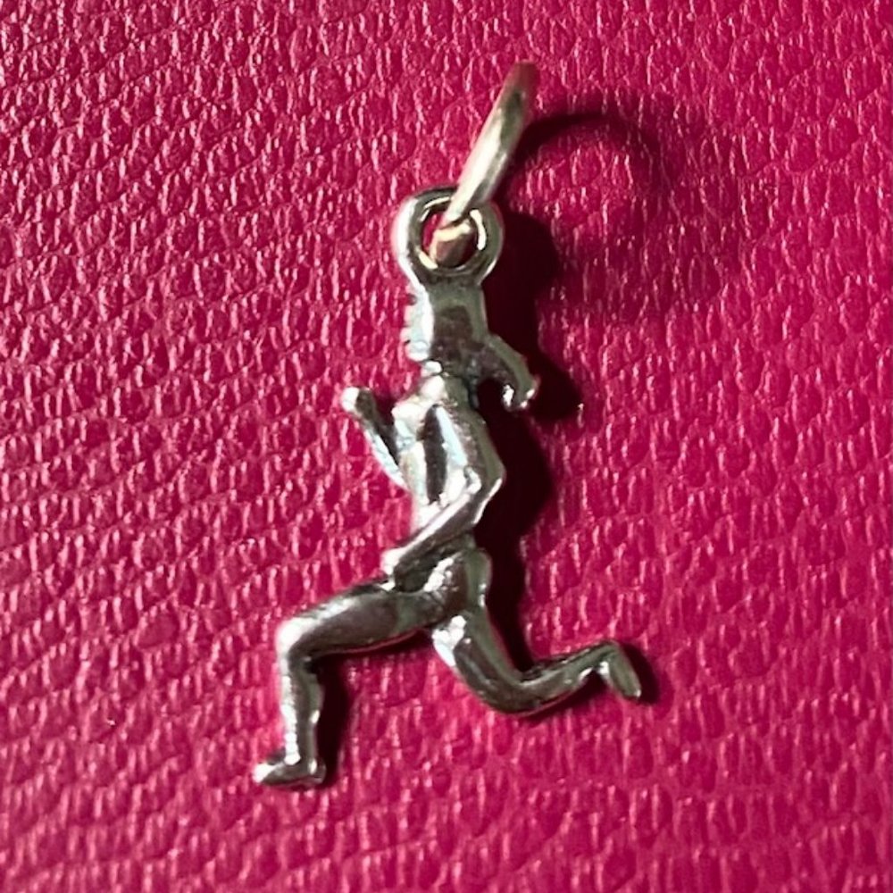 New! Running Girl Jogger Marathon Charm